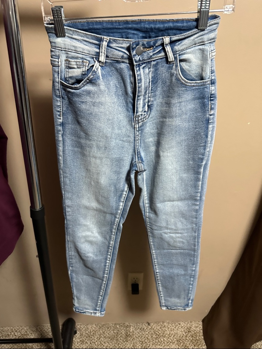 SHEIN Light Blue Skinny Jeans